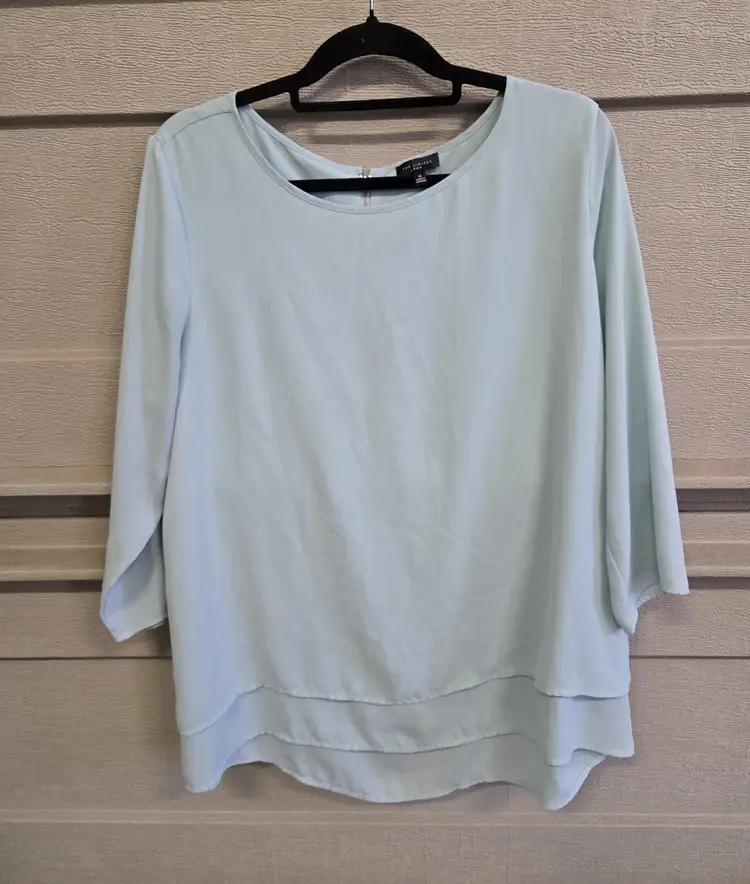The Limited Women's Light Blue Casual 3/4 Sleeve Top Size XL
