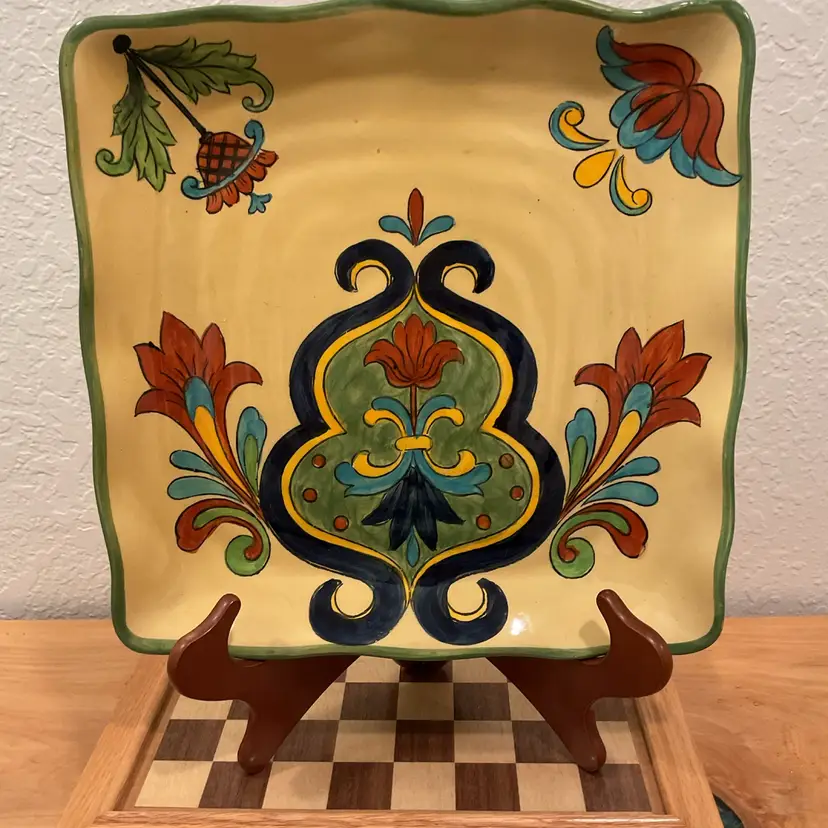 Talavera Hand Painted Ceramic Platter
