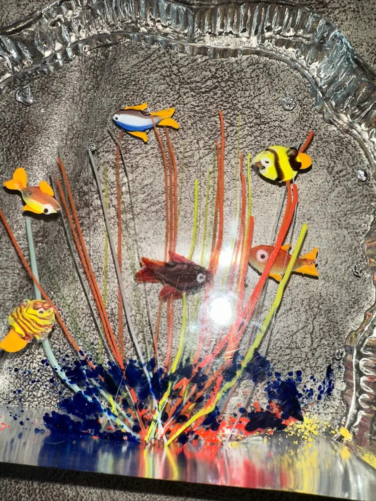 Murano Blown Glass Fish Aquarium Paper weight decoration