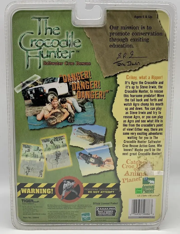 Vintage Steve Irwin Crocodile Hunter Electronic Game