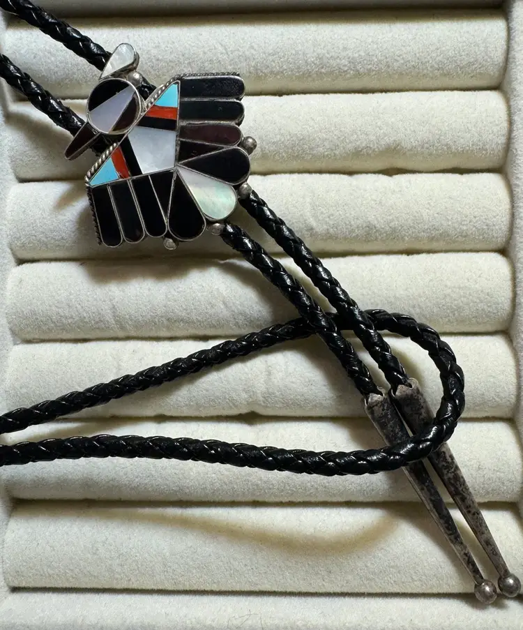 Vintage Zuni Native Bolo 34”
