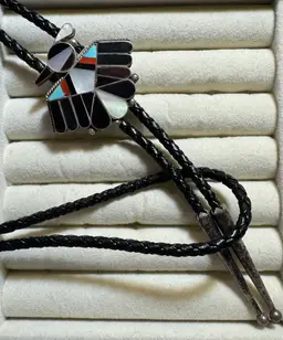 Vintage Zuni Native Bolo 34”