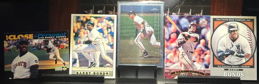 Barry Bonds San Francisco Giants lot: Topps Chrome, Stadium Club, and more!