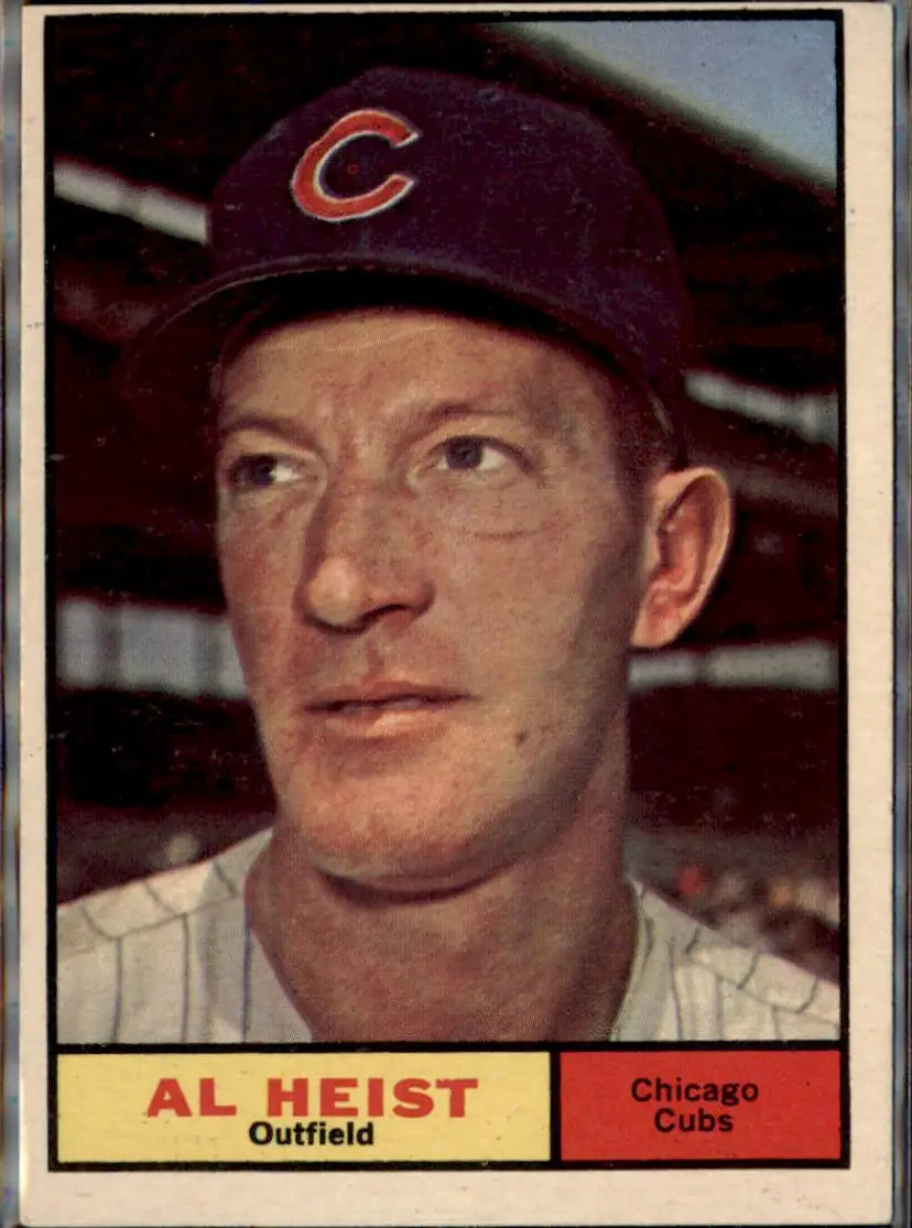 1961 Topps #302 Al Heist - ( ) - Chicago Cubs