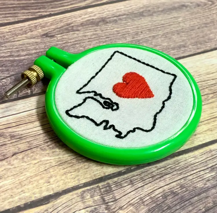 Washington Mini Hand-Embroidery Hoop 3"