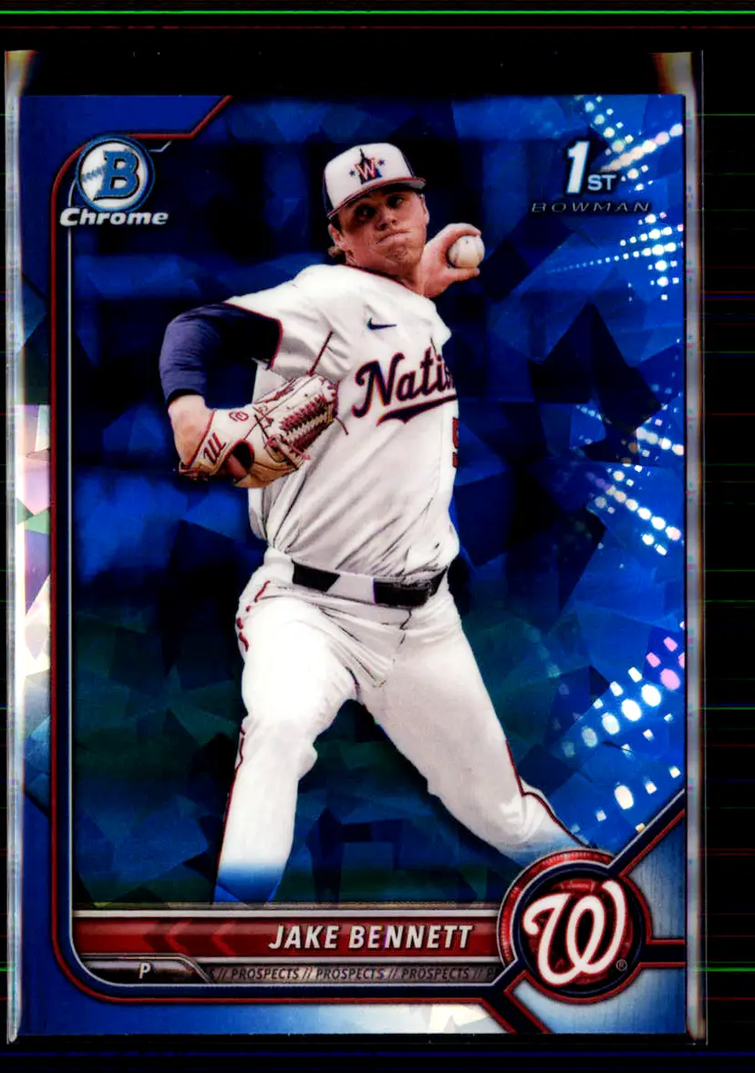 Jake Bennett 2022 Bowman Chrome Draft Sapphire #BDC-141 - Washington Nationals - (151-36)