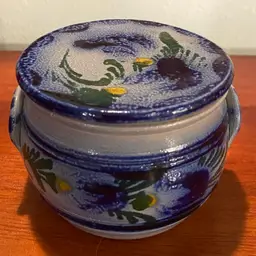 Vintage Betschdorf Remmy Fils Salt Glazed Stoneware Pottery Butter Bell