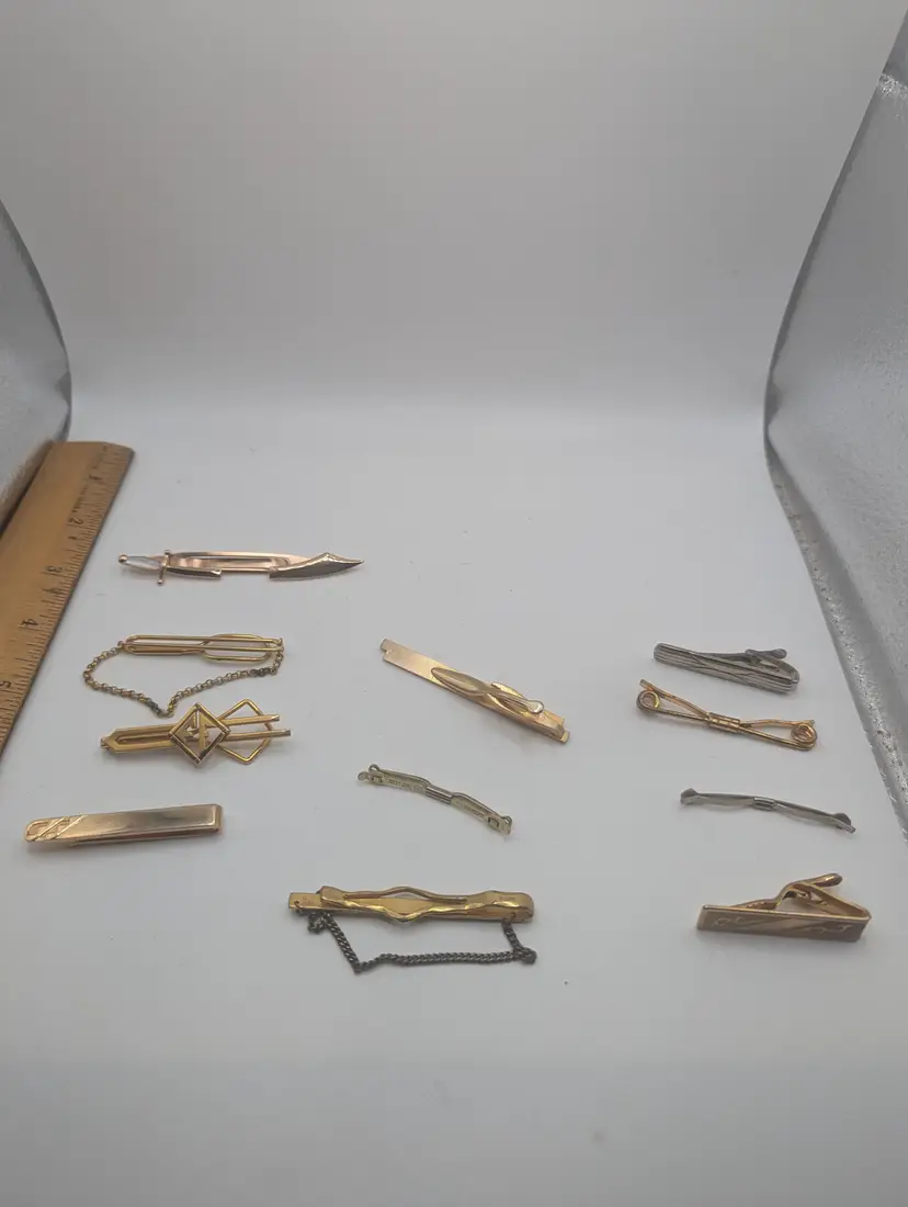 Vintage Tie Clip Collection - Assorted Styles Swank, Hickok, ETC