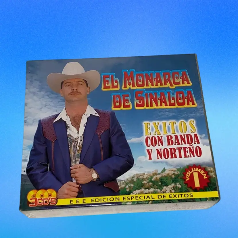 El Monarca de Sinaloa Exitos con Banda y Norteno 3CDS New sealed