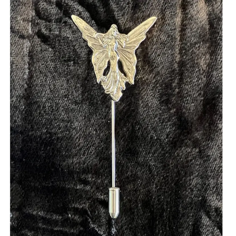 Vintage Gold Tone Fairy Stick Pin