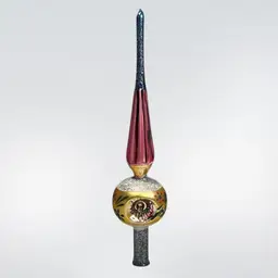 Christmas Tree Topper Ornament Grants Prestige Line Mercury Glass | No. 396 A 11”