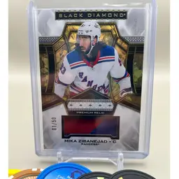 Mika Zibanejad 2024-25 Black Diamond Premium Relic 01/50