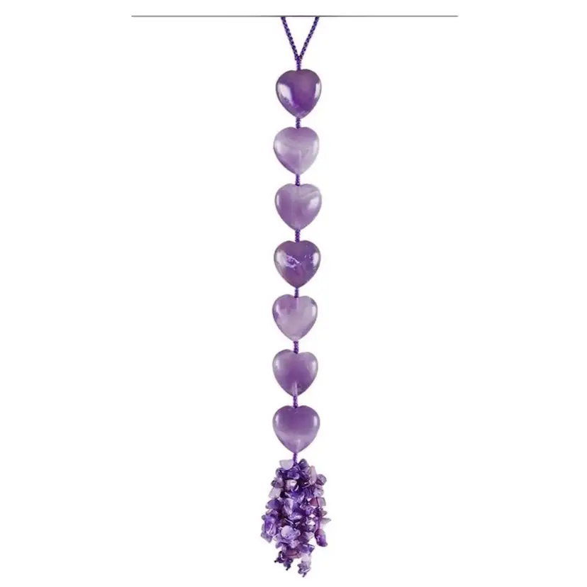 Amethyst Dream Catcher Natural Stones 11.5”