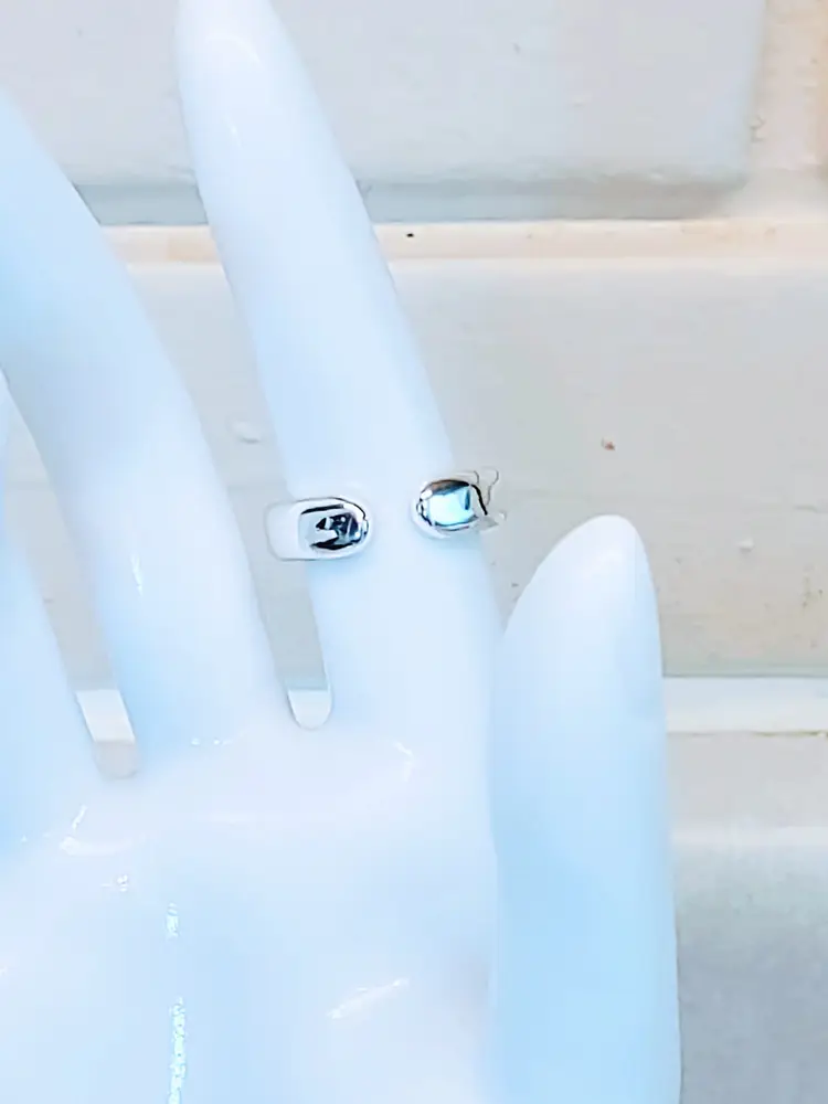 CROME PLATED COPPER ELEGANT 4 MAGNET RING ARTHRITIS JOINT PAIN RELIEF WOMENS  7