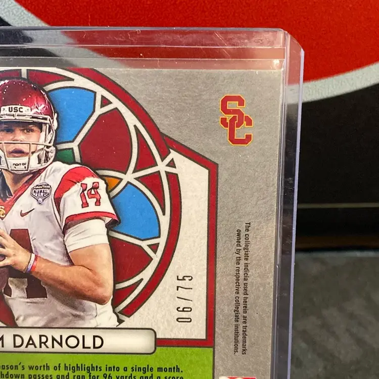 2019 Draft Picks Sam Darnold Stained Glass Hyper Seattle Seahawks