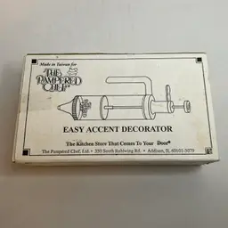 The Pampered Chef Vintage Easy Accent Decorator open box vintage