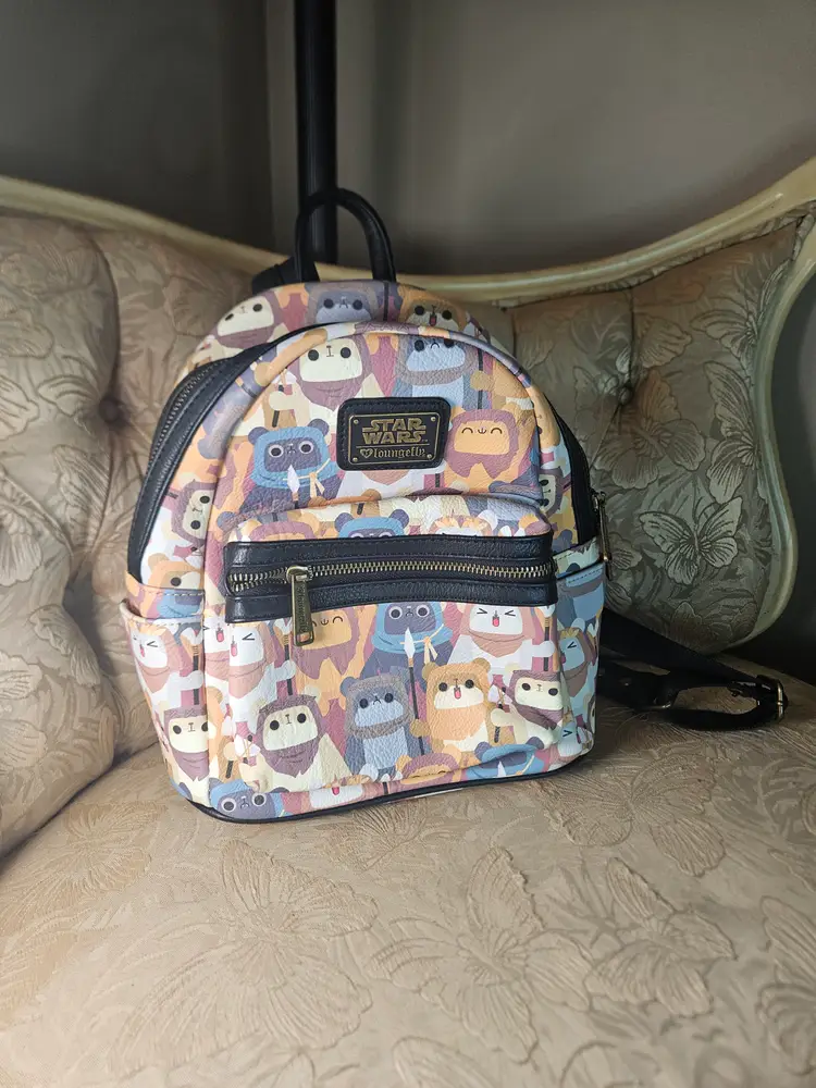 Disney Loungefly Star Wars Ewok AOP Mini Backpack