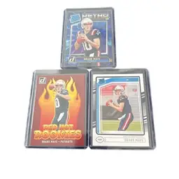2024 Panini Donruss Drake Maye Rated Rookie Retro/Red Hot Rookies/Base Cards! New England Patriots