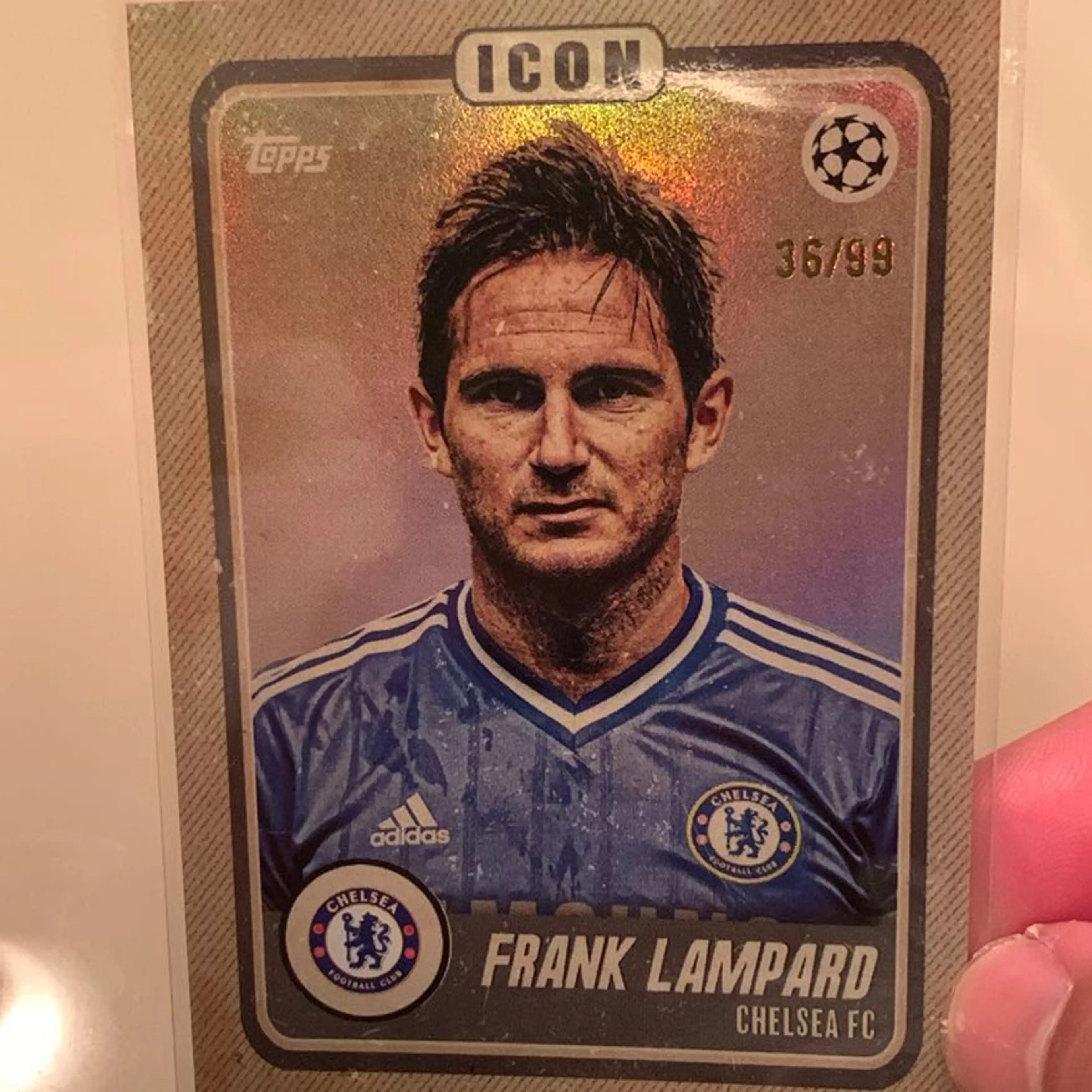 2023 Topps Musiala Curated Set Frank Lampard Icon Insert Card /99