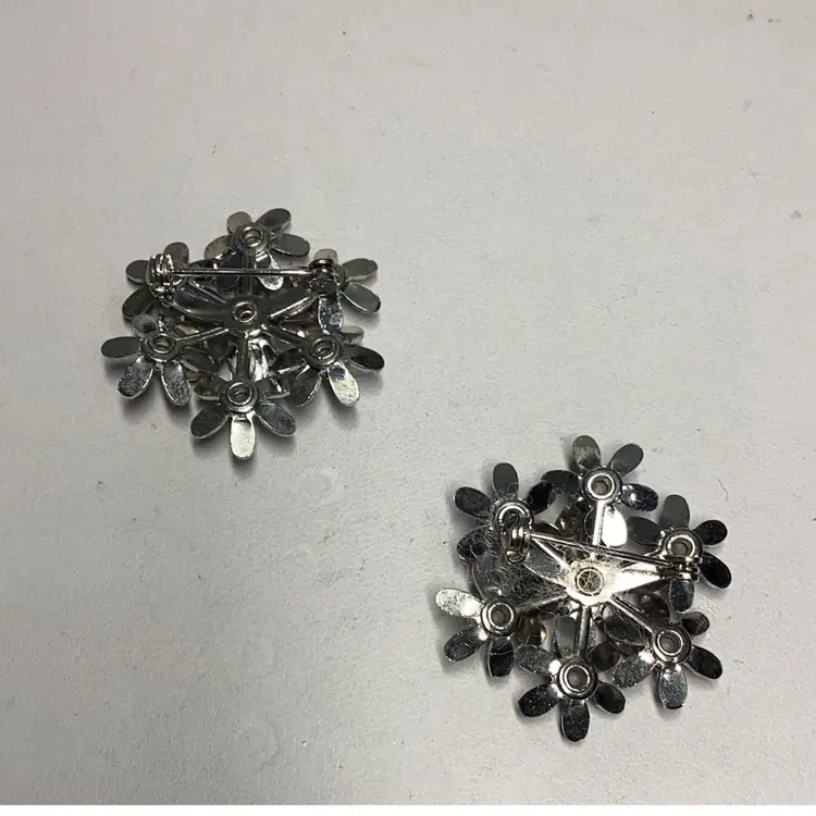 Purple Scatter Brooch’s With Rhinestones 1”