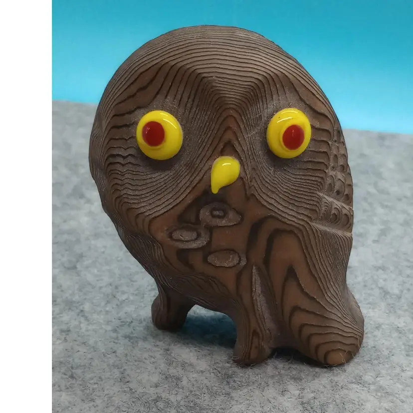 Vintage Wooden Owl
