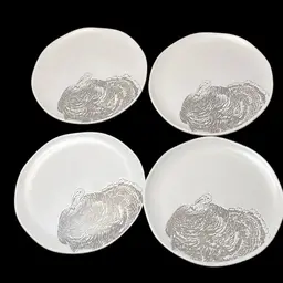 02. Bee & Willow Set A Four Salad Plates.