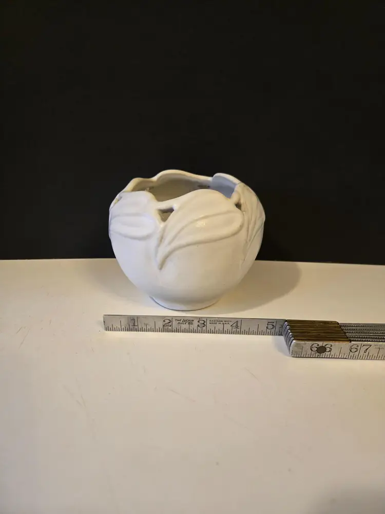 Vintage Van Briggle Pottery Philodendron Round Bowl