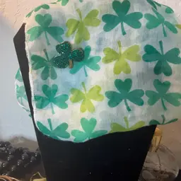 St. Patrick’s Day Scarf With Matching Brooch