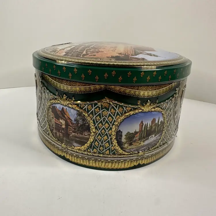 Lebkuchen Schmidt Nuremberg, Germany, German Oval Biscuit Cookie Tin