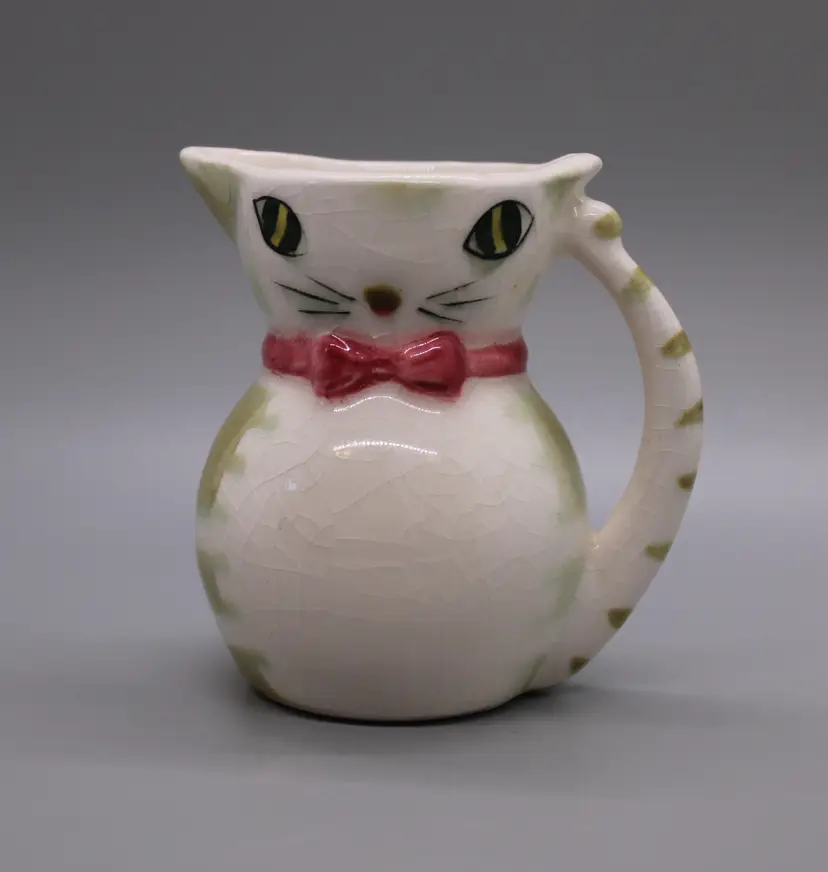 Vintage, Japan Lipper & Mann Ceramic Cat Tea Creamer/Pitcher