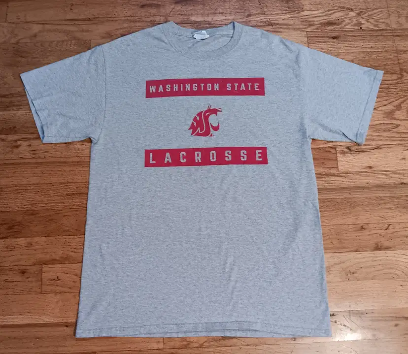 vintage Washington State Cougars LaCrosse t-shirt college football ncaa sports
