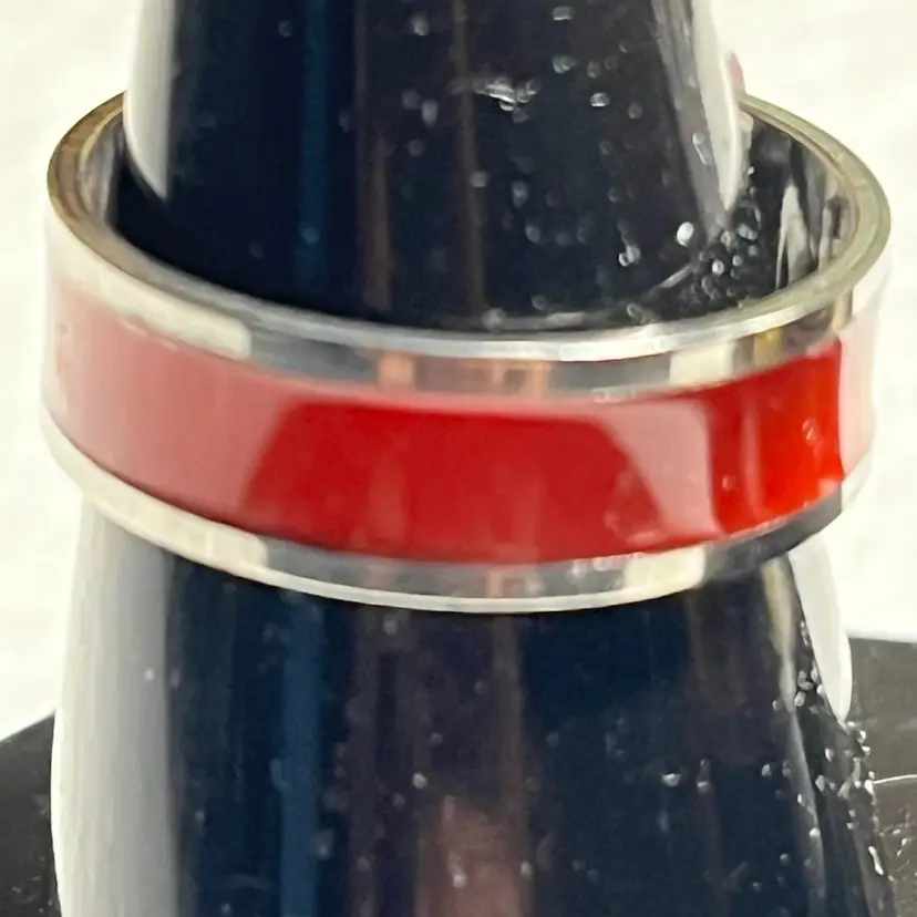Stainless Steel Ring As Pictured Size 6