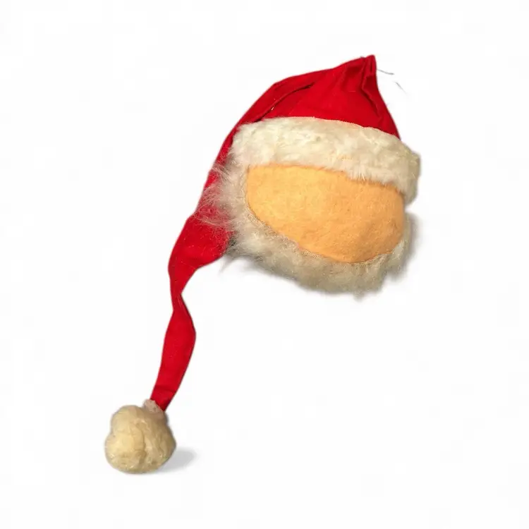 Large Vintage Santa Annalee Plush Doll Head Figurine