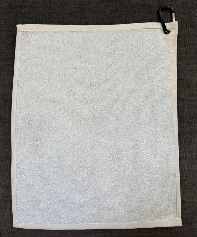 ChipnPutt Golf  “Hola Cart Girl”Golf Towel 20” L x 16” w. carabiner, Ships next Day