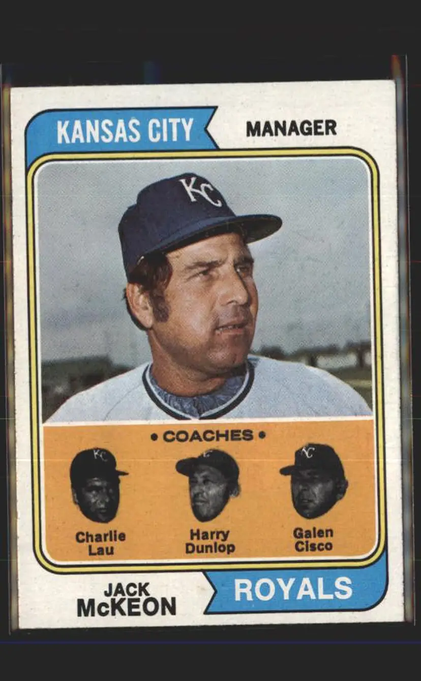 1974 Topps #166 RoyMcKeon / Lau / Cisco / Dunlop - (pk5) - Kansas City Royals