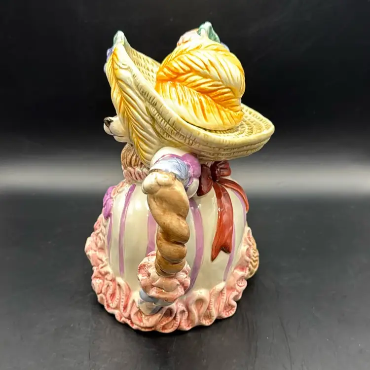 Vintage 1991 Fitz & Floyd Little Red Riding Hood Wolf in Disguise Teapot 9”