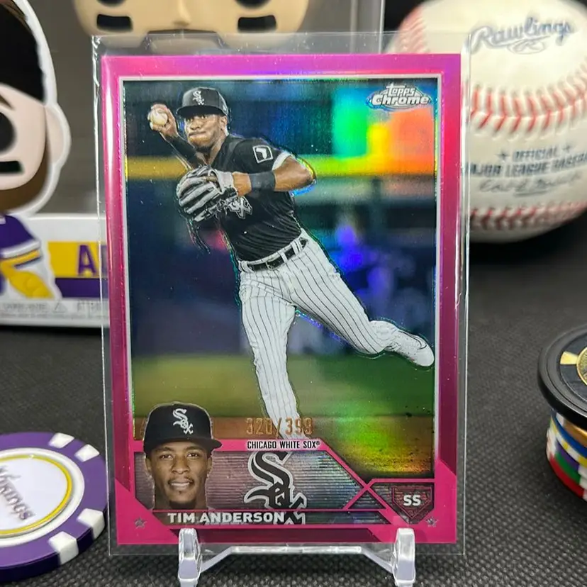 Tim Anderson 2023 Topps Chrome Magenta Refractor /399 Chicago White Sox