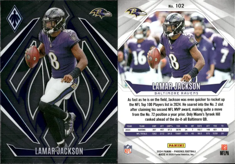 Lamar Jackson  Lot of 20  Football Cards Baltimore Ravens NFL-CC36