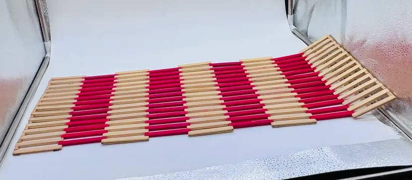 VTG Wood Or Bamboo Folding Expandable Trivet Large Pots Casserole