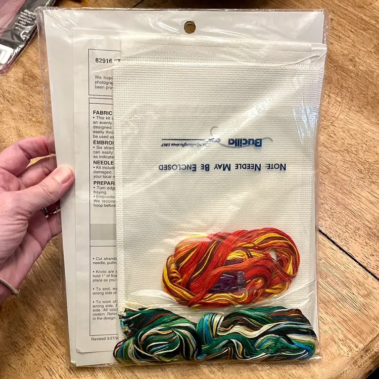 Vintage 1991 Bucilla Counted Cross Stitch Stocking 82916 Sounds of Christmas