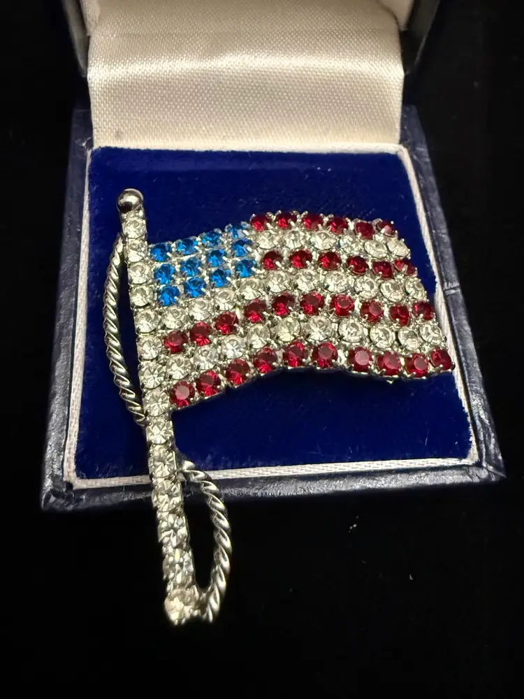 Tarina Tarantino American Flag Pin