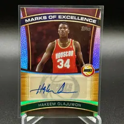 Hakeem Olajuwon 2025 NBA Flagship Auto Houston Rockets