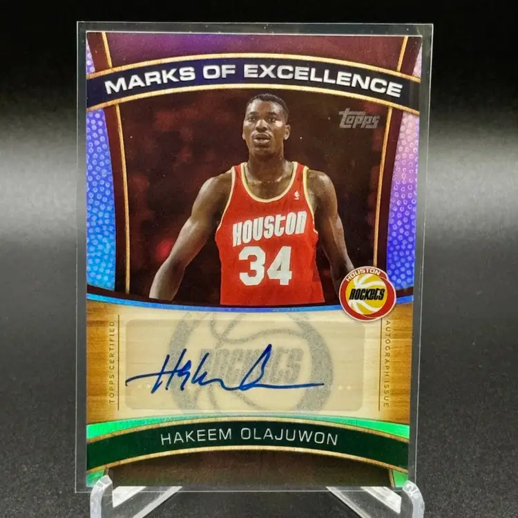 Hakeem Olajuwon 2025 NBA Flagship Auto Houston Rockets