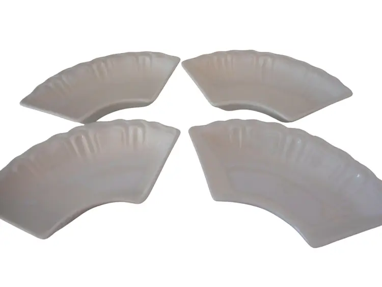 4 Replacement Server Dish Sectional Lazy Susan Inserts California Pottery USA