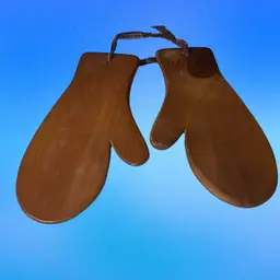 15. Vintage Pair Of Mittens, Stretchers Wooden
