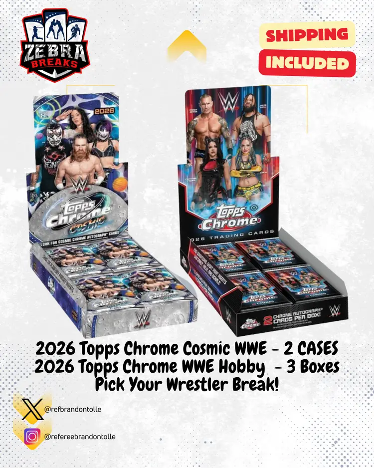 ZB 26238: 2026 Topps Cosmic Chrome/Chrome Hobby 19 Box PYW (Rips 6/5)