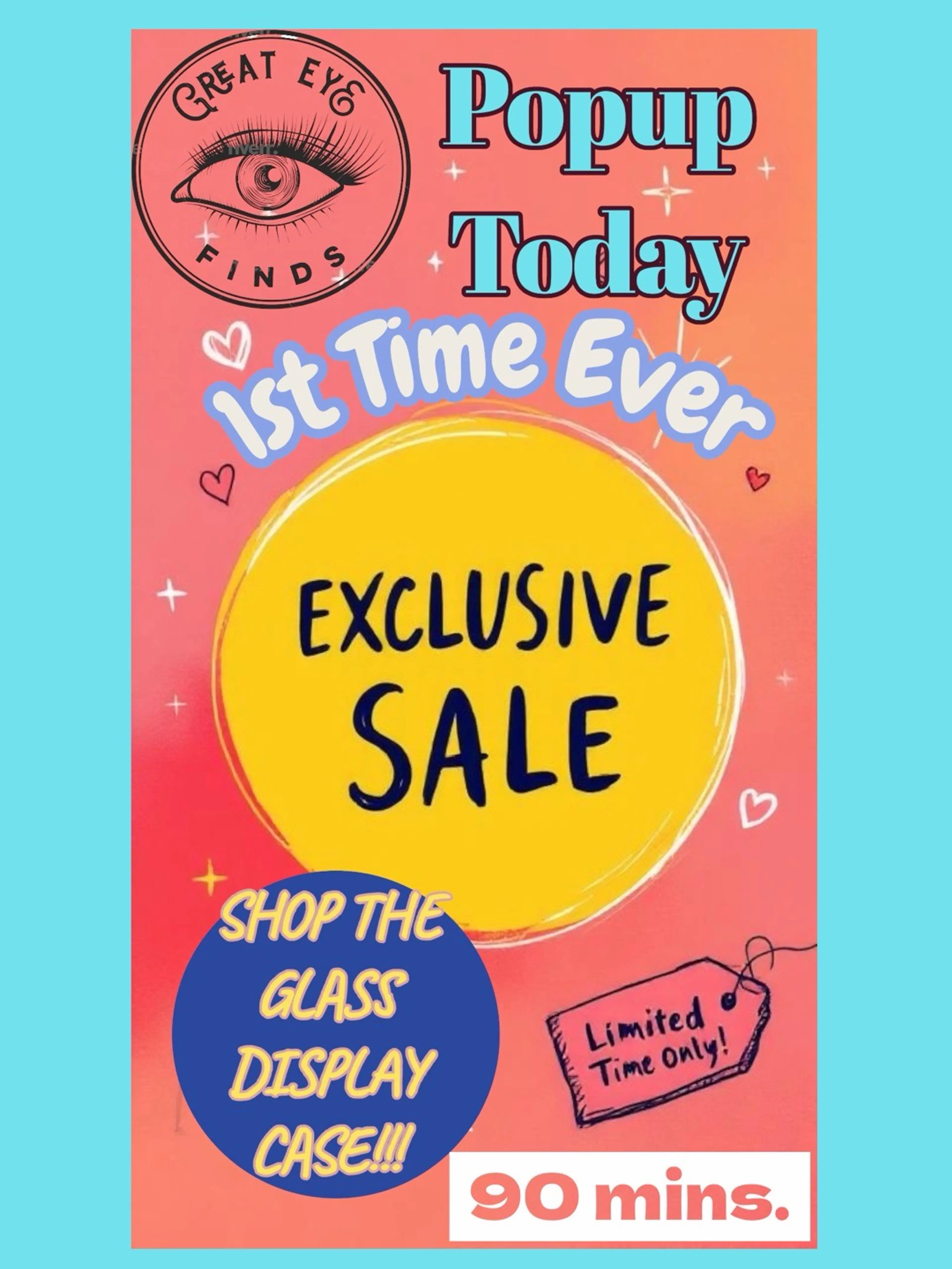 Shop My Never Seen Glass Display Case!!! 