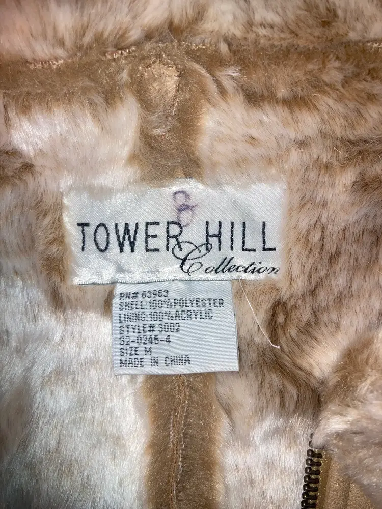 Tower Hill Collection Vintage Faux Fur Vest