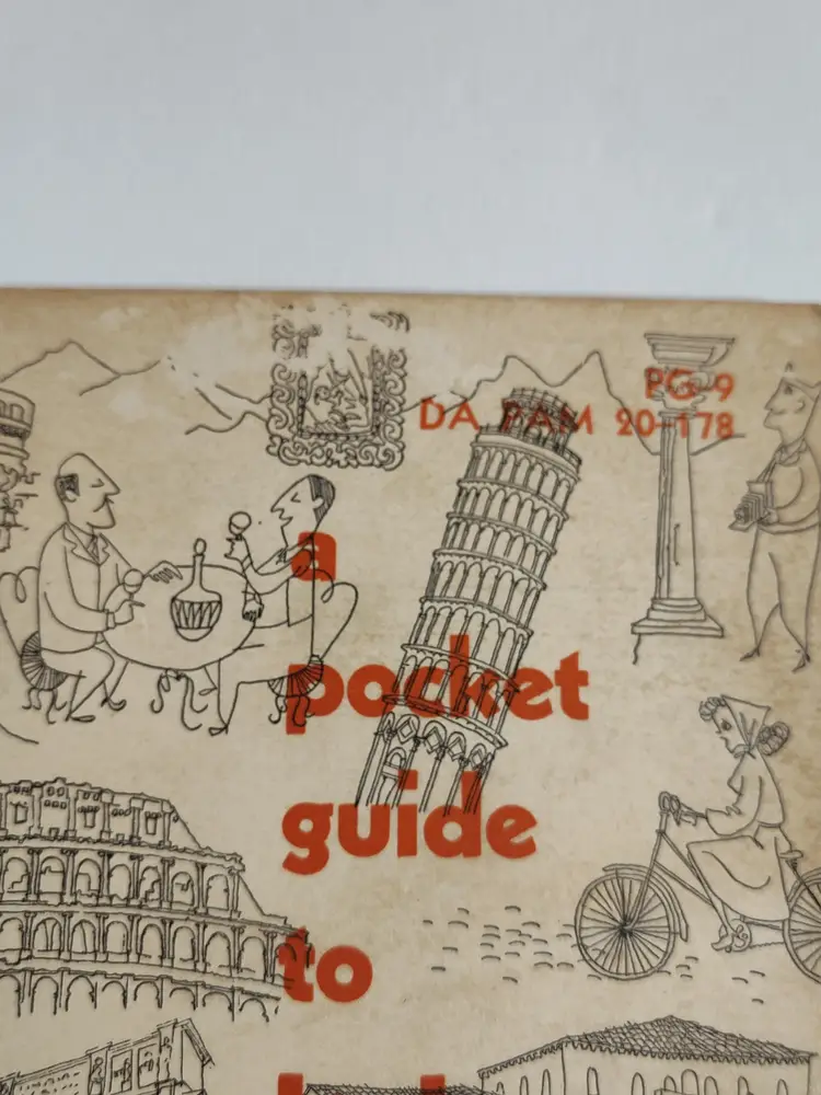 1952 Italy Pocket Guide
