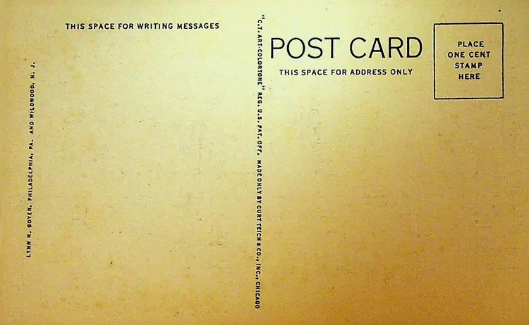 Northampton Street West from Square Easton Pa Unused Postcard